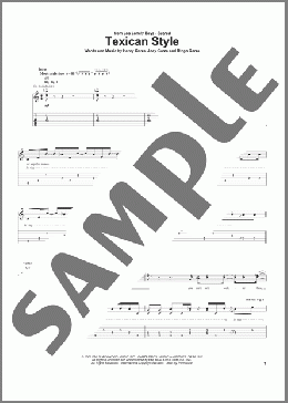 Texican Style(Los Lonely Boys) 楽譜 ギター（ソロ） ダウンロード