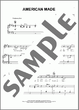 American Made(Oak Ridge Boys) 楽譜 ピアノ & ボーカル & ギター ダウンロード