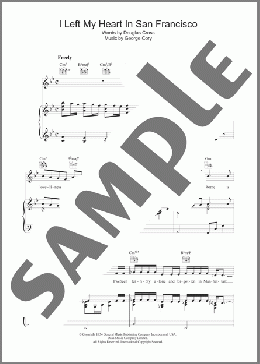 I Left My Heart In San Francisco(Tony Bennett) 楽譜 その他 ダウンロード