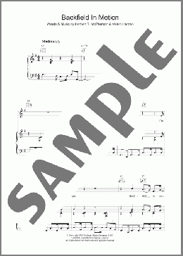 Backfield In Motion(Mel & Tim) 楽譜 その他 ダウンロード