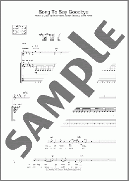Song To Say Goodbye(Placebo) 楽譜 ギター（ソロ） ダウンロード