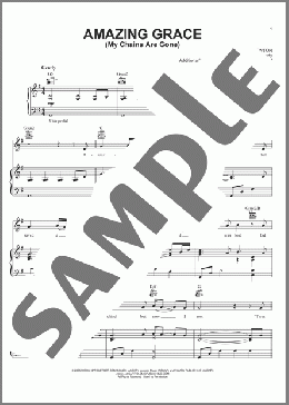 Amazing Grace (My Chains Are Gone)(Chris Tomlin/Amazing Grace (Movie)) 楽譜 ピアノ & ボーカル & ギター ダウンロード
