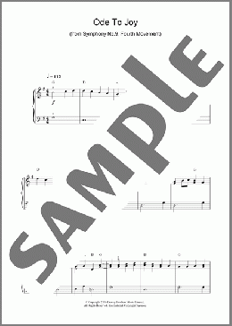 Ode To Joy(Ludwig Van Beethoven) 楽譜 ピアノ（ソロ） ダウンロード