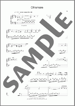 Oltremare(Ludovico Einaudi) 楽譜 ピアノ（ソロ） ダウンロード