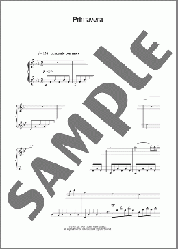 Primavera(Ludovico Einaudi) 楽譜 ピアノ（ソロ） ダウンロード