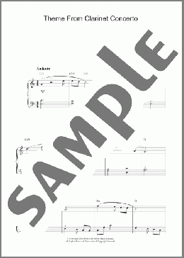 Slow Movement Theme from Clarinet Concerto(Wolfgang Amadeus Mozart) 楽譜 その他 ダウンロード