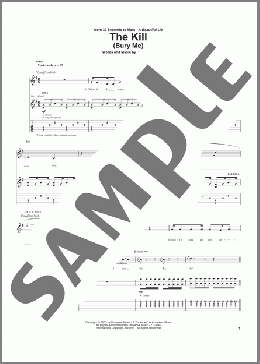 The Kill (Bury Me)(30 Seconds To Mars) 楽譜 ギター（ソロ） ダウンロード