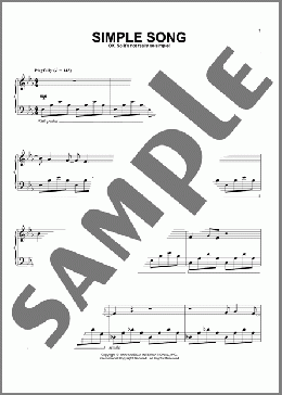 Simple Song(Suzanne Ciani) 楽譜 ピアノ（ソロ） ダウンロード