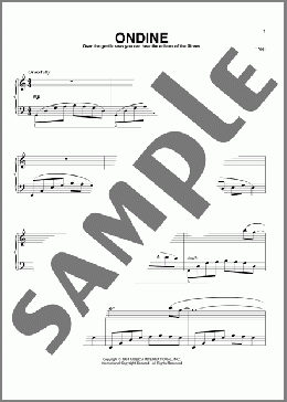 Ondine(Suzanne Ciani) 楽譜 ピアノ（ソロ） ダウンロード