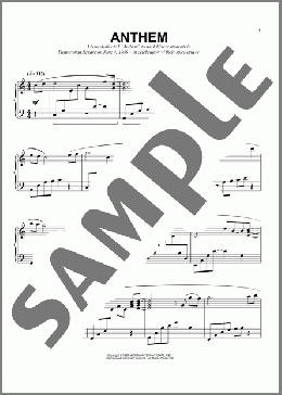 Anthem(Suzanne Ciani) 楽譜 ピアノ（ソロ） ダウンロード