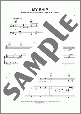 My Ship(Kurt Weill) 楽譜 ピアノ & ボーカル & ギター ダウンロード