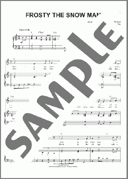 Frosty The Snow Man(Gene Autry) 楽譜 ピアノ & ボーカル ダウンロード