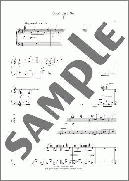 Sonatina 1947(Hans Werner Henze) 楽譜 ピアノ（ソロ） ダウンロード