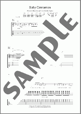 Sally Cinnamon(The Stone Roses) 楽譜 ギター（ソロ） ダウンロード