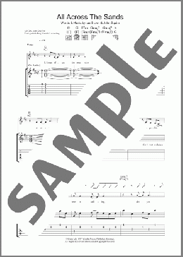 All Across The Sands(The Stone Roses) 楽譜 ギター（ソロ） ダウンロード