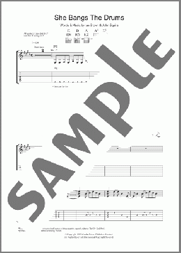 She Bangs The Drums(The Stone Roses) 楽譜 ギター（ソロ） ダウンロード