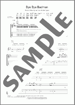 Bye Bye Badman(The Stone Roses) 楽譜 ギター（ソロ） ダウンロード
