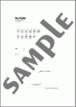 Say Maybe(Neil Diamond) 楽譜 ギター（コード） ダウンロード