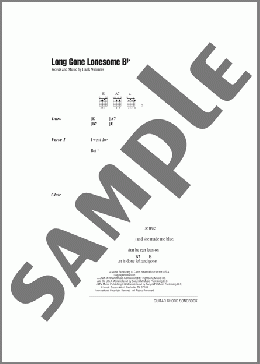 Long Gone Lonesome Blues(Hank Williams) 楽譜 ギター（コード） ダウンロード
