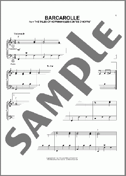Barcarolle(Jacques Offenbach) 楽譜 その他 ダウンロード