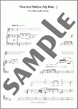 Fine And Mellow (My Man Don't Love Me)(Billie Holiday) 楽譜 その他 ダウンロード