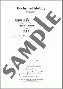 Unchained Melody(The Righteous Brothers) 楽譜 ピアノ（歌詞 & コード） ダウンロード