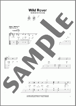 Wild Rover(Irish Folksong) 楽譜 ギター（ソロ） ダウンロード