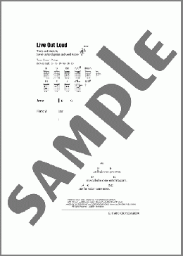 Live Out Loud(Steven Curtis Chapman) 楽譜 ギター（コード） ダウンロード
