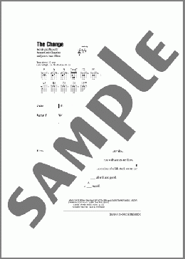 The Change(Steven Curtis Chapman) 楽譜 ギター（コード） ダウンロード