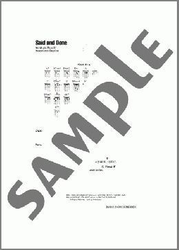 Said And Done(Steven Curtis Chapman) 楽譜 ギター（コード） ダウンロード