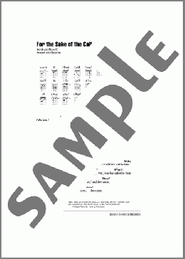 For The Sake Of The Call(Steven Curtis Chapman) 楽譜 ギター（コード） ダウンロード