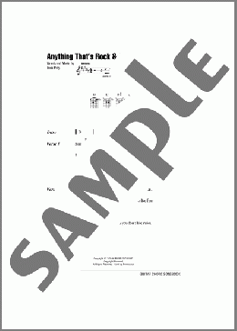 Anything That's Rock & Roll(Tom Petty/Tom Petty And The Heartbreakers) 楽譜 ギター（コード） ダウンロード