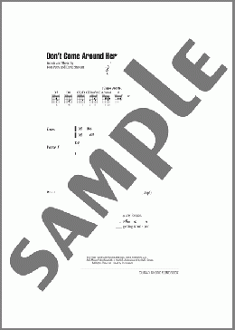 Don't Come Around Here No More(Tom Petty/Tom Petty And The Heartbreakers) 楽譜 ギター（コード） ダウンロード