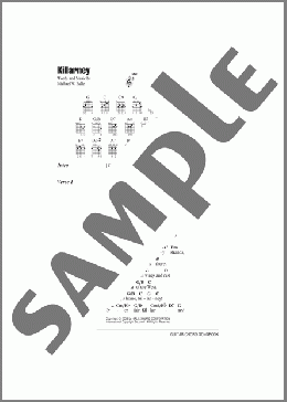 Killarney(Michael W. Balfe) 楽譜 ギター（コード） ダウンロード