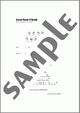Sweet Rosie O'Grady(Maude Nugent) 楽譜 ギター（コード） ダウンロード
