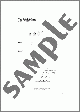 The Patriot Game(Irish Folksong) 楽譜 ギター（コード） ダウンロード
