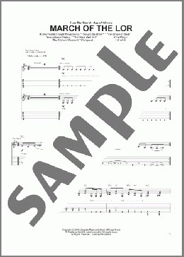 March Of The Lor(The Sword) 楽譜 ギター（ソロ） ダウンロード