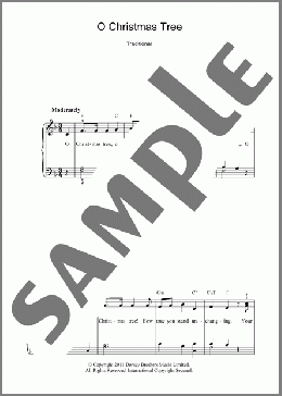 O Christmas Tree(Traditional) 楽譜 ピアノ（ソロ） ダウンロード