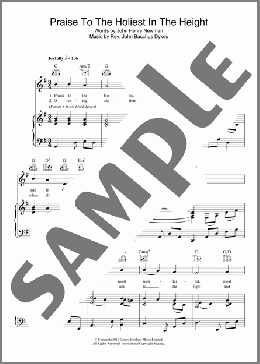 Praise To The Holiest In The Heights(John Bacchus Dykes) 楽譜 その他 ダウンロード