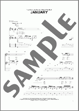 January(Zakk Wylde/Black Label Society) 楽譜 ギター（ソロ） ダウンロード