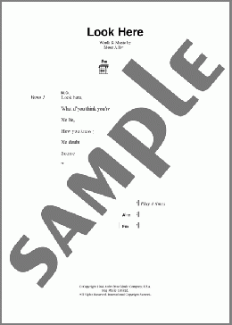 Look Here(The Clash) 楽譜 ギター（コード） ダウンロード