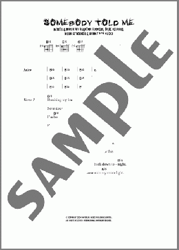 Somebody Told Me(The Killers) 楽譜 ギター（コード） ダウンロード