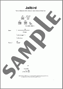 Jailbird(Primal Scream) 楽譜 ギター（コード） ダウンロード