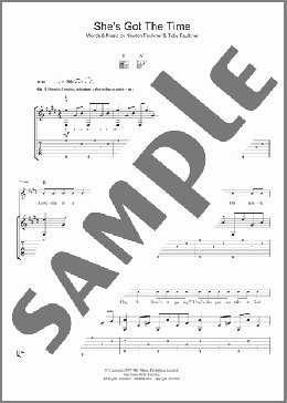 She's Got The Time(Newton Faulkner) 楽譜 ギター（ソロ） ダウンロード