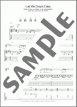 Let Me Down Easy(The Stranglers) 楽譜 ギター（ソロ） ダウンロード
