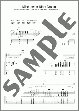 Midnight Summer Dream(The Stranglers) 楽譜 ギター（ソロ） ダウンロード