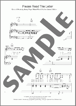 Please Read The Letter(Jimmy Page/Robert Plant/Alison Krauss/Robert Plant & Alison Krauss) 楽譜 その他 ダウンロード