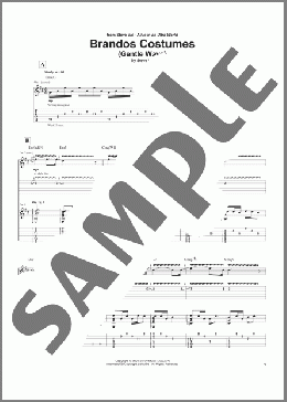 Brandos Costumes (Gentle Ways)(Steve Vai) 楽譜 ギター（ソロ） ダウンロード