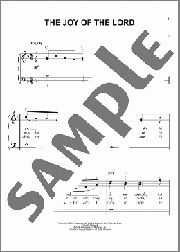 The Joy Of The Lord(Alliene G. Vale) 楽譜 ピアノ（ソロ） ダウンロード