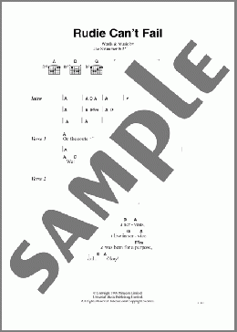 Rudie Can't Fail(The Clash) 楽譜 ギター（コード） ダウンロード